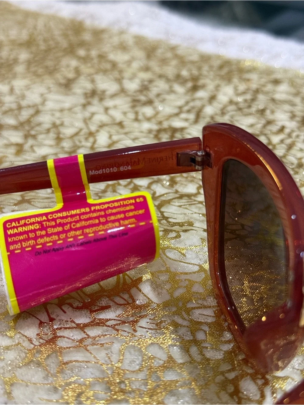 NWT Catherine Malandrino Cat-Eye Sunglasses in Mauve, Very Rare, Vintage